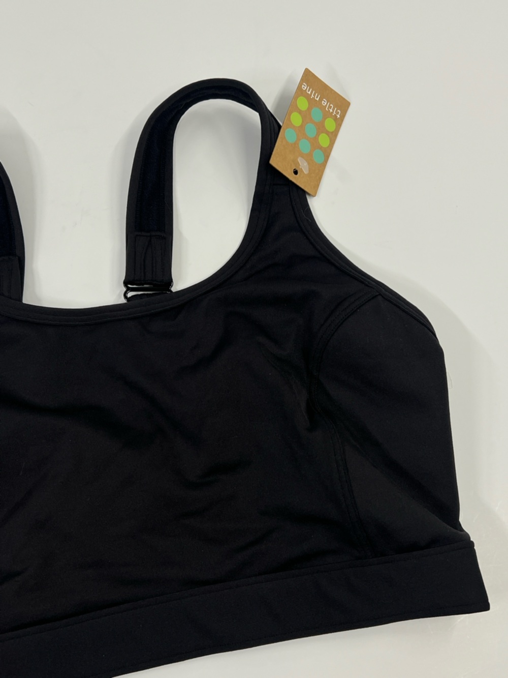 TITLE NINE New Women’s 36DD Black Athletic Sports Bra - Picture 2 of 7